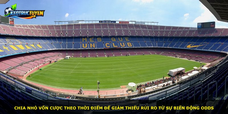 Chia nhỏ vốn cược theo thời điểm để giảm thiểu rủi ro từ sự biến động odds